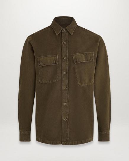 Chemise Belstaff Homme Tilt Vert Olive France JC3479021